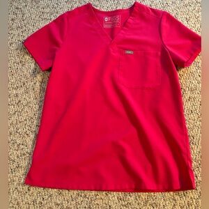 Figs - One Pocket - Catarina Scrub Top. Limited Edition - breast Cancer hot pink